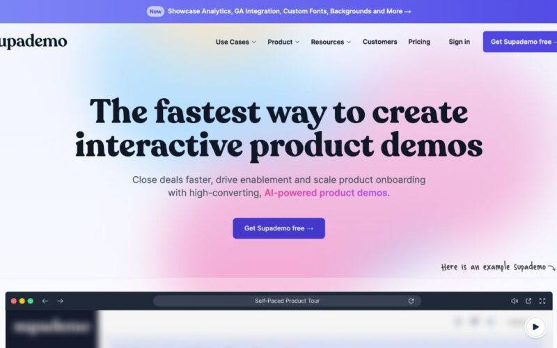 Supademo: Create interactive product demos with ease