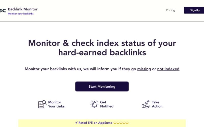 BacklinkMonitor: Backlink monitoring tool